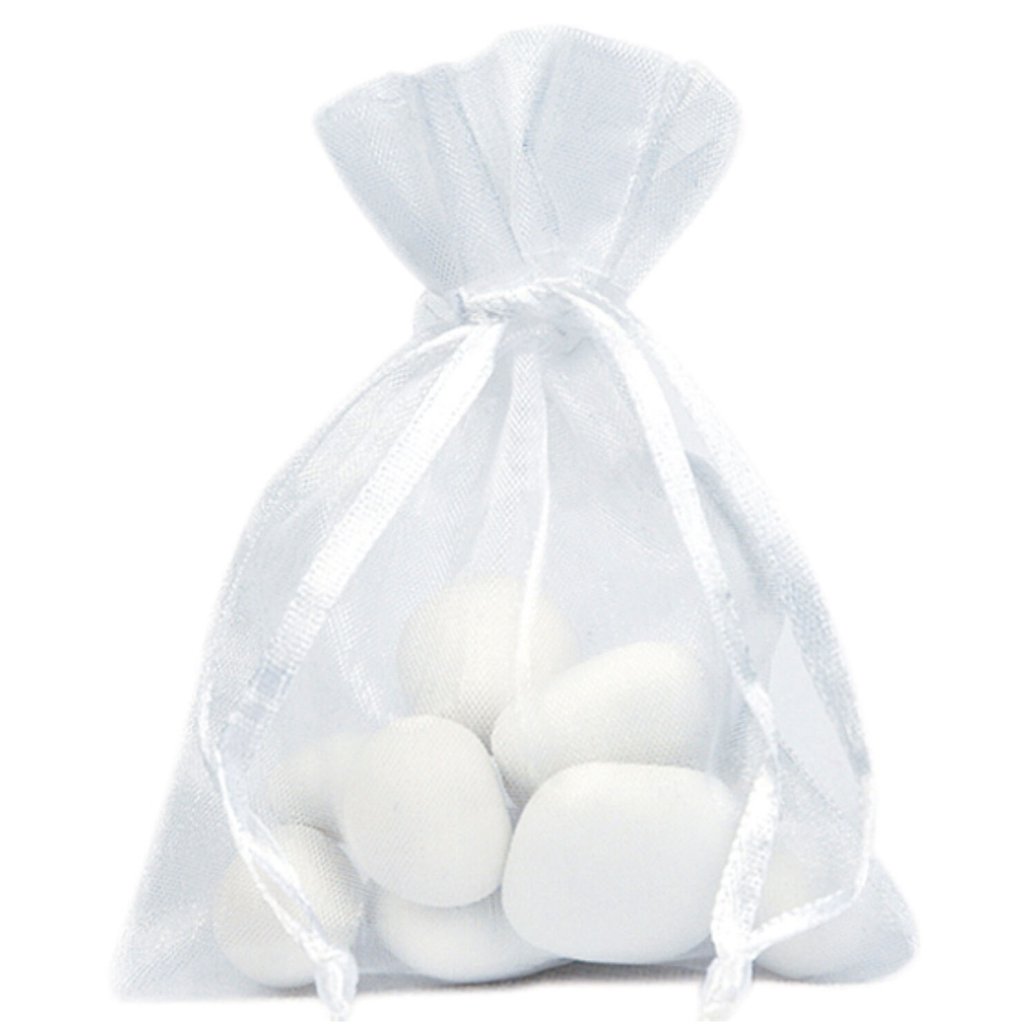 Organzas�ckchen, Weiss, 12 x 17 cm, 6 St�ck