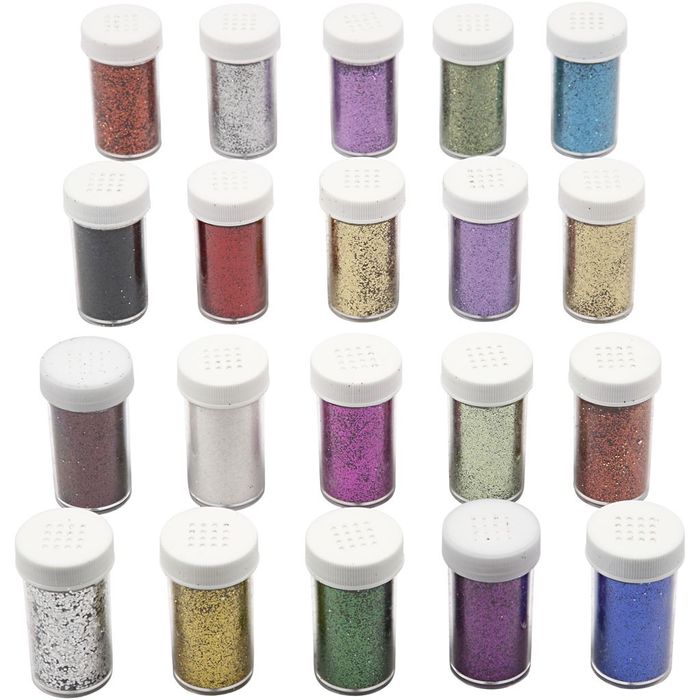 TOP-SELLER ! Deko-Glitter, Sortiment, 20x20 g Bild 2