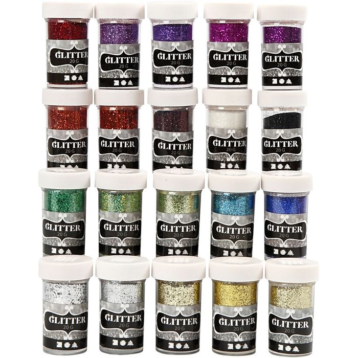 TOP-SELLER ! Deko-Glitter, Sortiment, 20x20 g