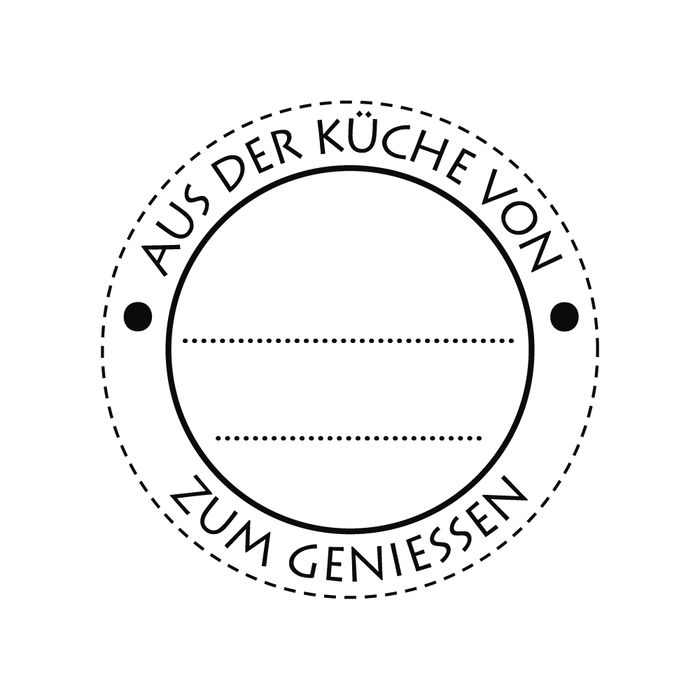 SALE Stempel Aus der Kche, 3cm 