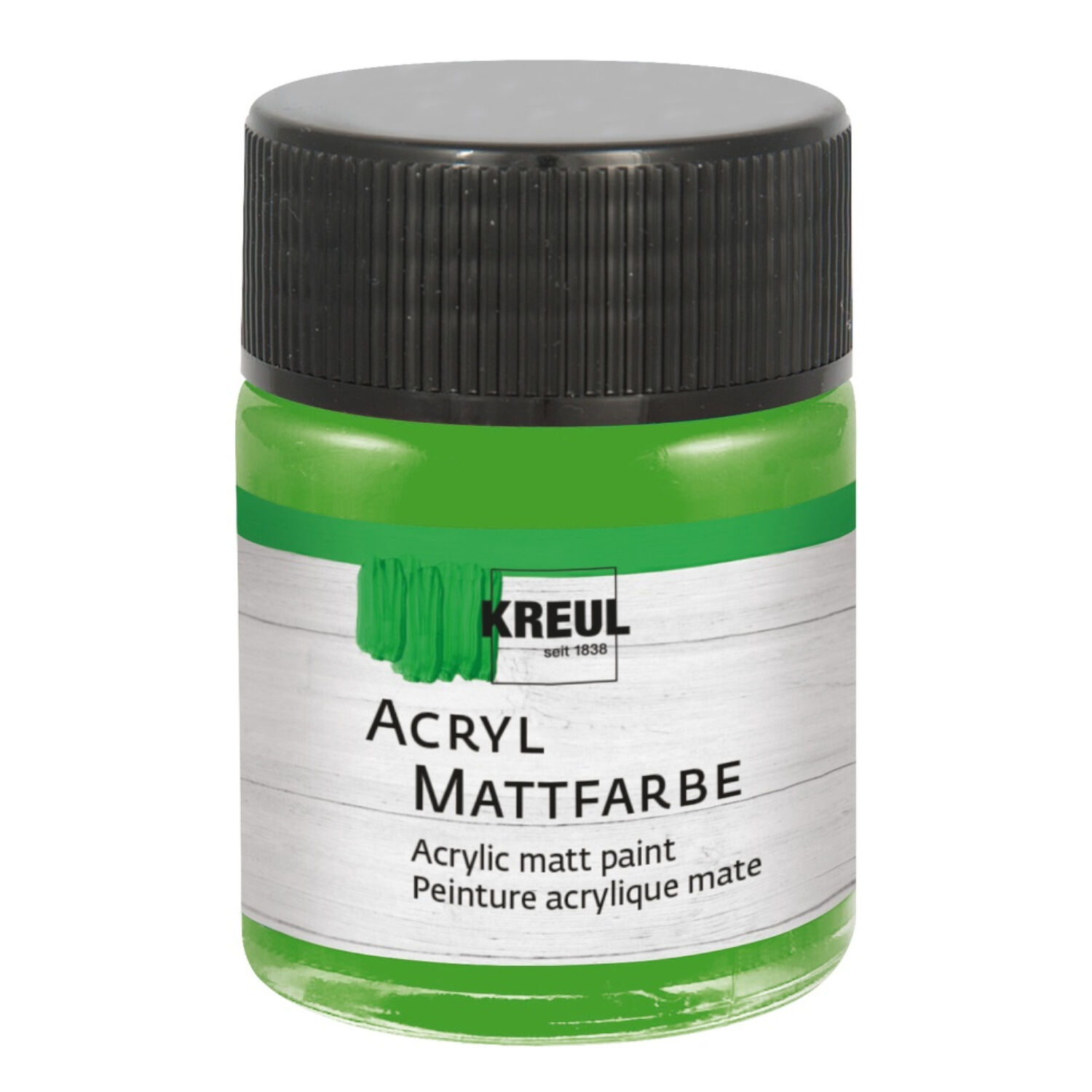 Kreul Acryl-Mattfarbe / Bastelfarbe, 50ml, Hellgrn