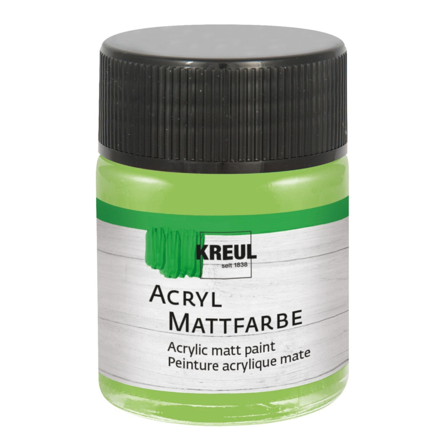 Kreul Acryl-Mattfarbe / Bastelfarbe, 50ml, Maigrn