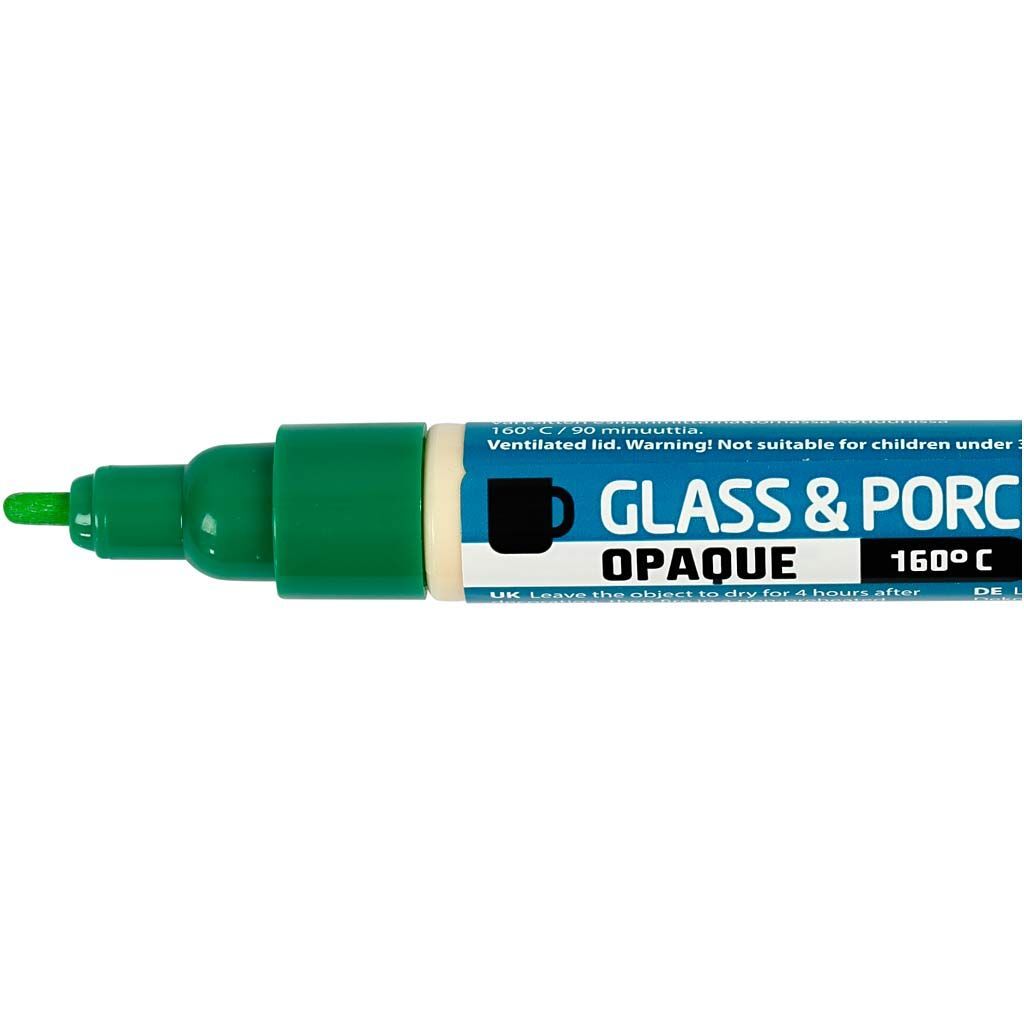 Glas- und Porzellanmalstift, 12 St�ck, Strichst�rke 2-4 mm, Deckend, Sortierte Farben Bild 3