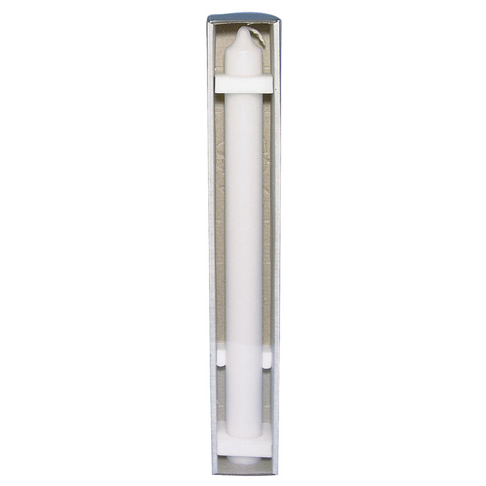 Stabkerze / Kommunionkerze, 4cm , 40cm, in Klarsichtkarton