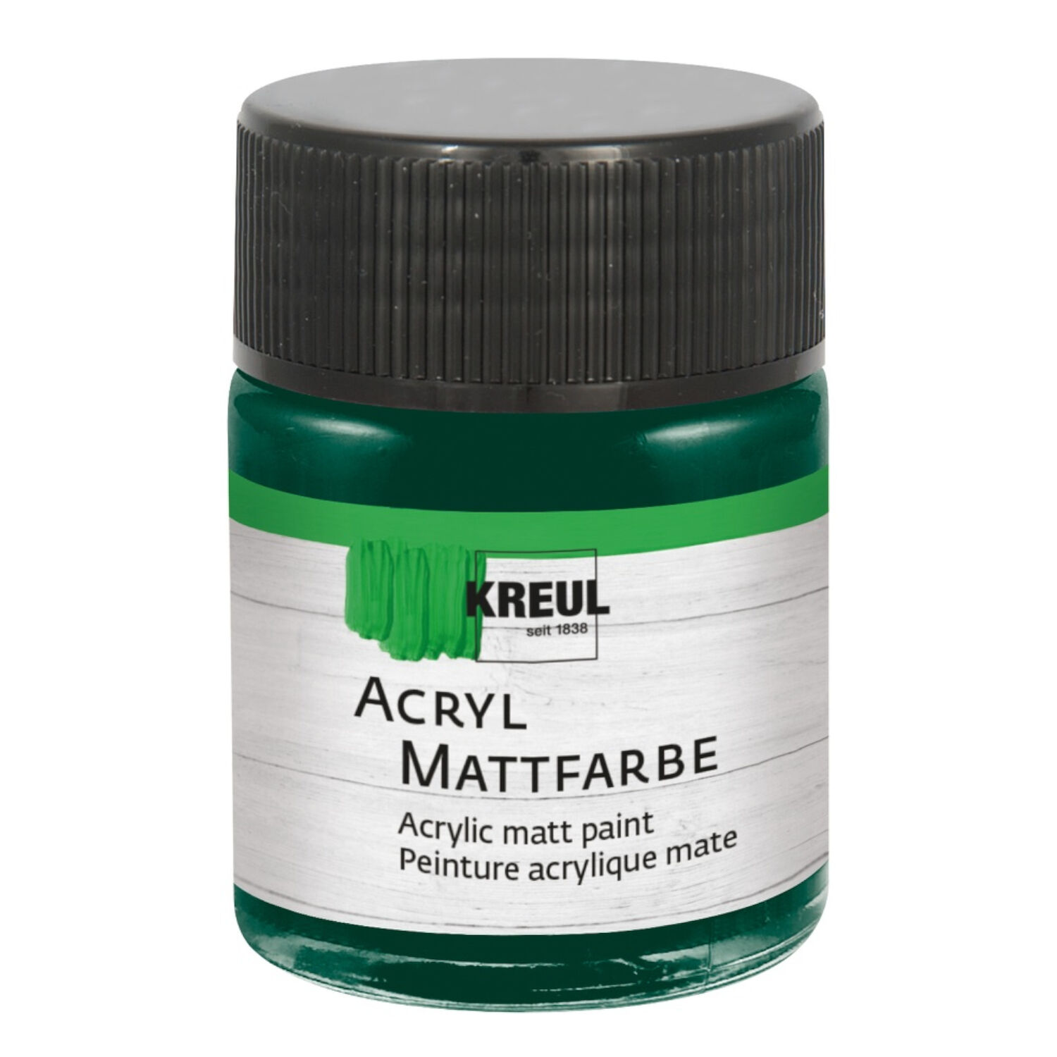 Kreul Acryl-Mattfarbe / Bastelfarbe, 50ml, Tannengrn