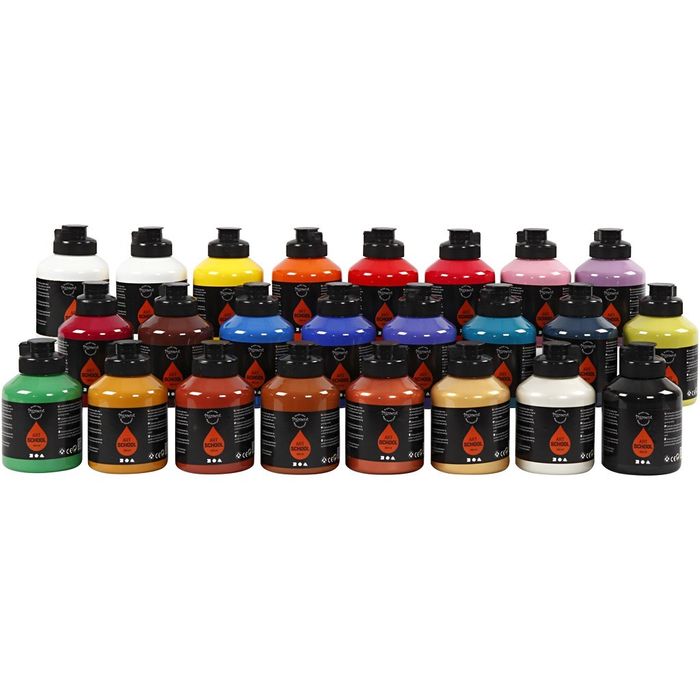 TOP-SELLER ! Pigment Art School 24x500 ml sort. Farben Bild 2