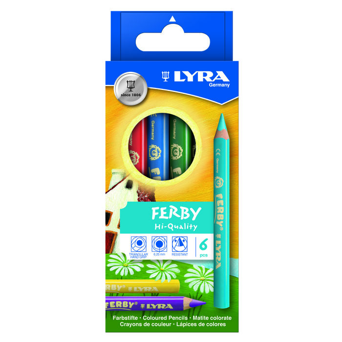 SALE Lyra FERBY Farbstifte 6er-Set PREISHIT