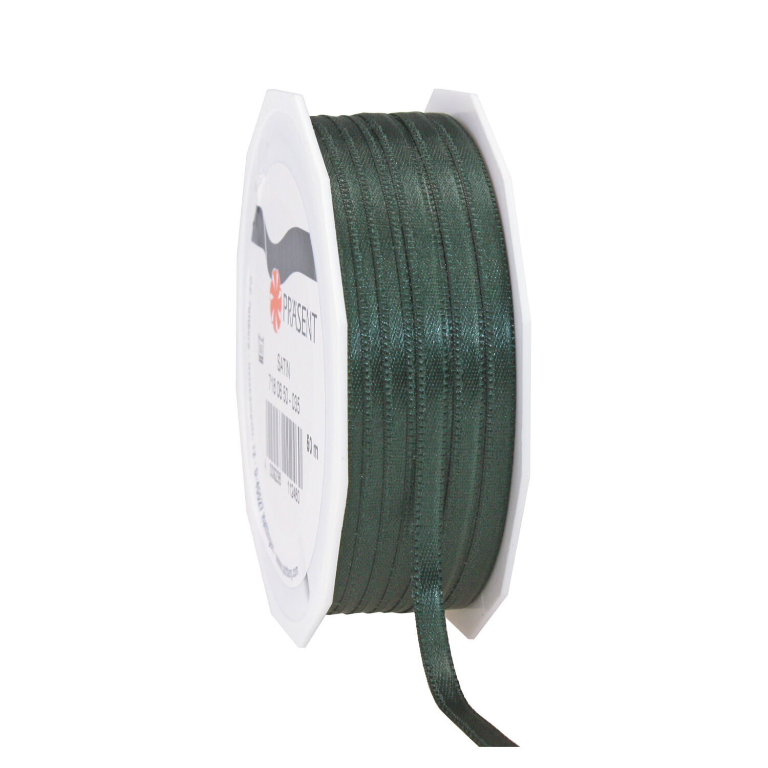 SALE Satinband / Geschenkband Grorolle, Breite 6mm, Lnge 50m, Tanne