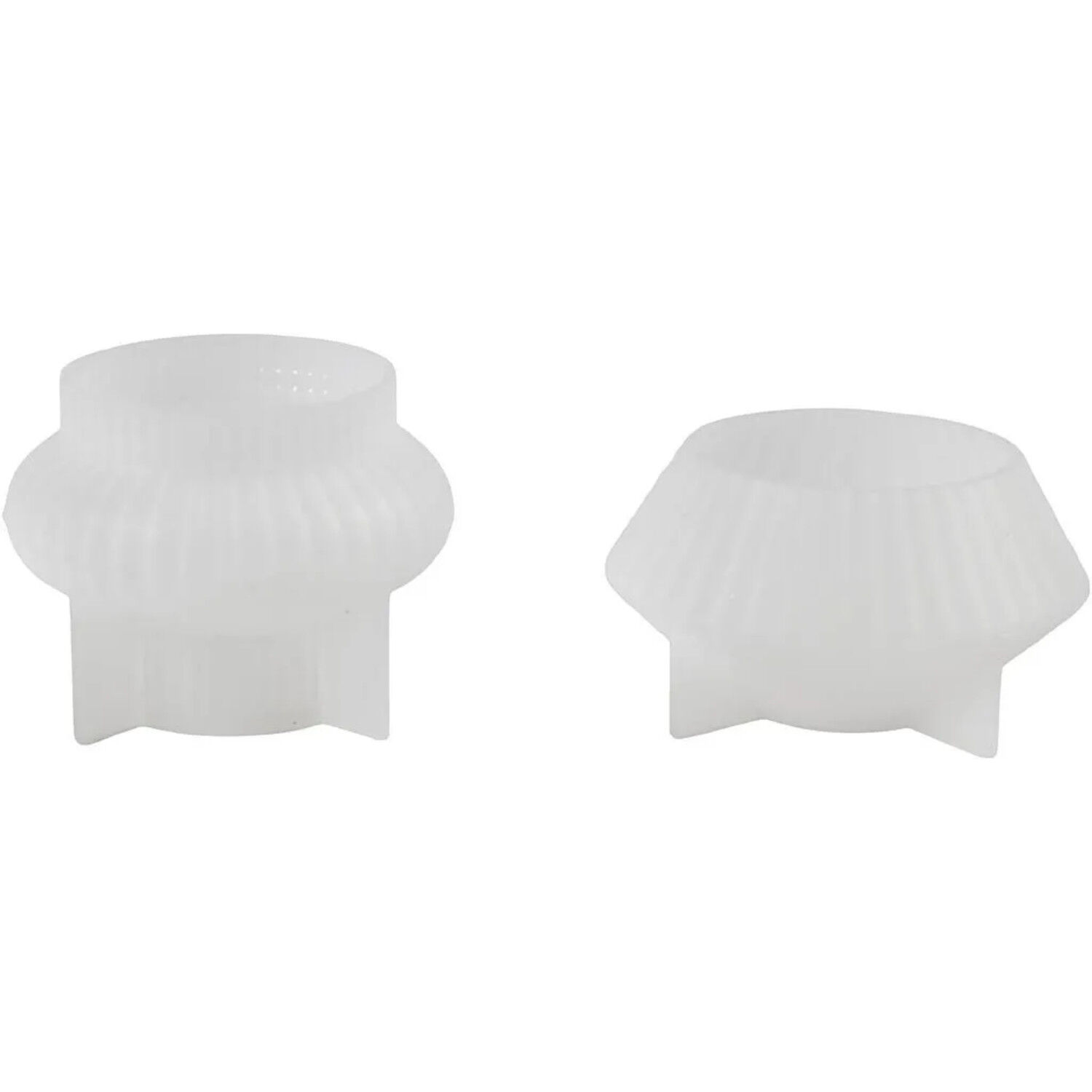 NEU Silikonform / Gieform, Gerillte Kerzenhalter, 4 x 7 cm & 5,5 x 8 cm, 2 Stck Bild 3