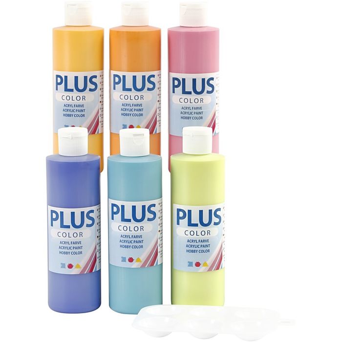 TOP-SELLER ! Plus Color Bastelfarbe, 6x250 ml