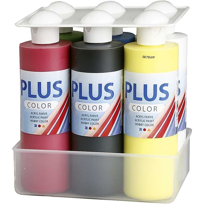 TOP-SELLER ! Plus Color Bastelfarbe-Farbschule 6x250 ml Bild 2