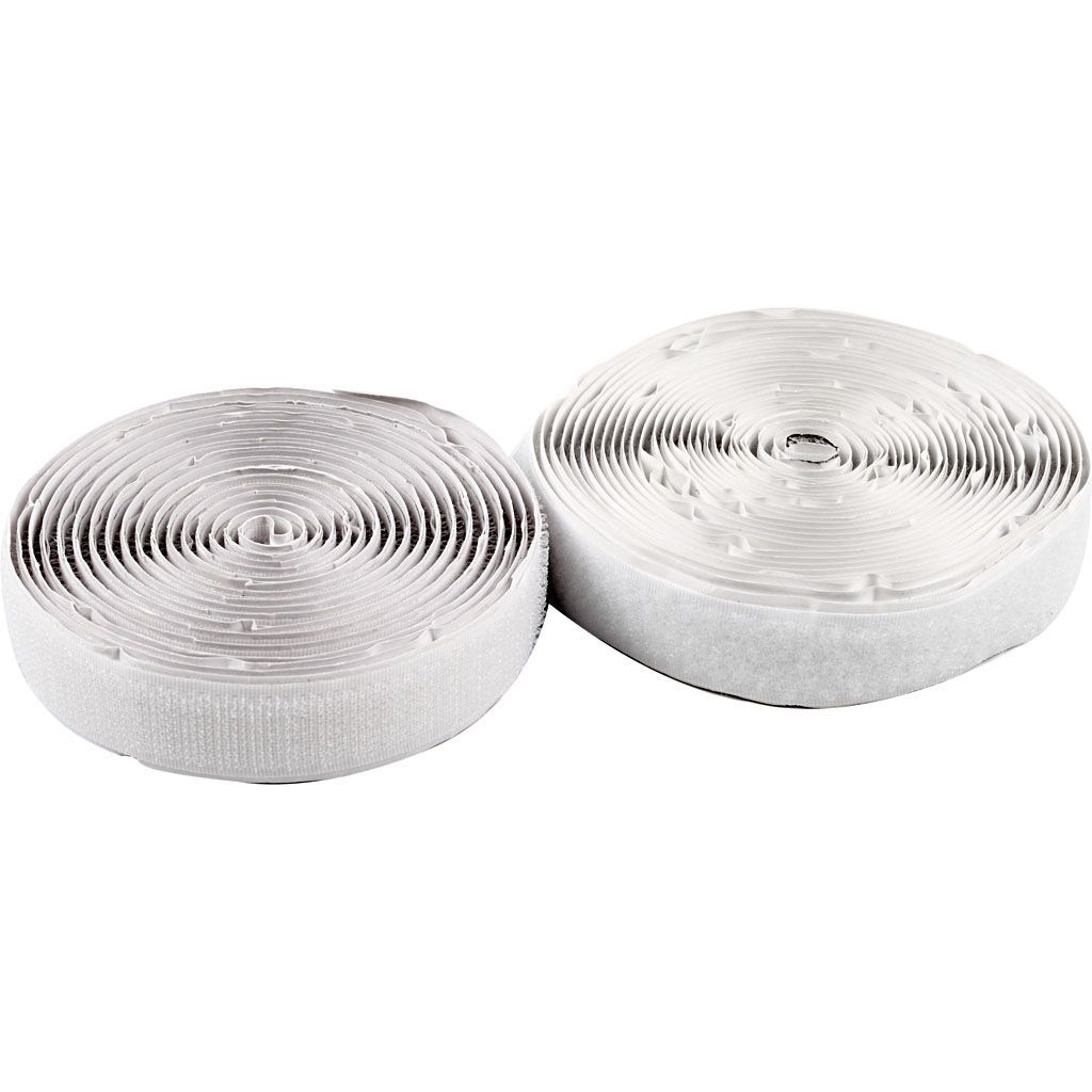 Klettband Haken & �sen, Breite 20mm, L�nge 5m, Wei� Bild 2