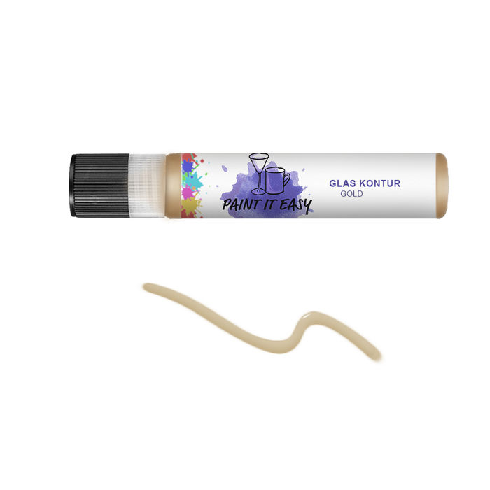SALE Paint It Easy Glas-Kontur-Liner, 28ml, Gold