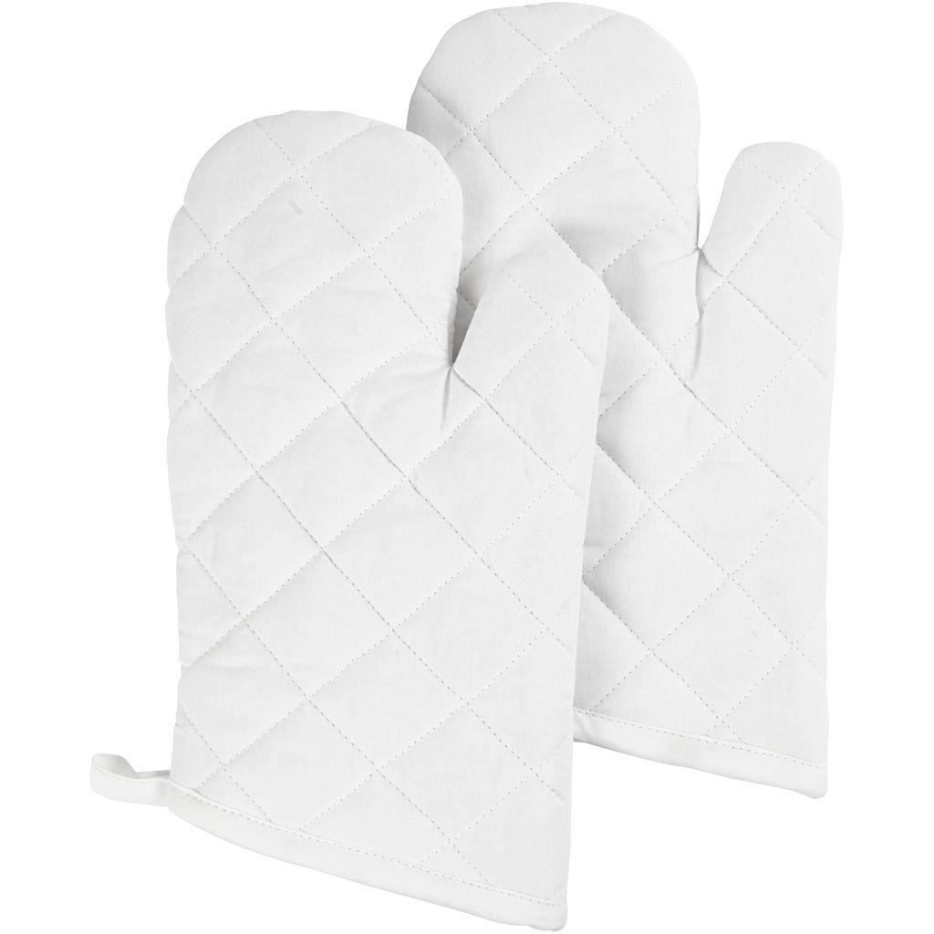 Grillhandschuh, 2 St�ck, Gr��e 18x28 cm, 145 g, Wei�