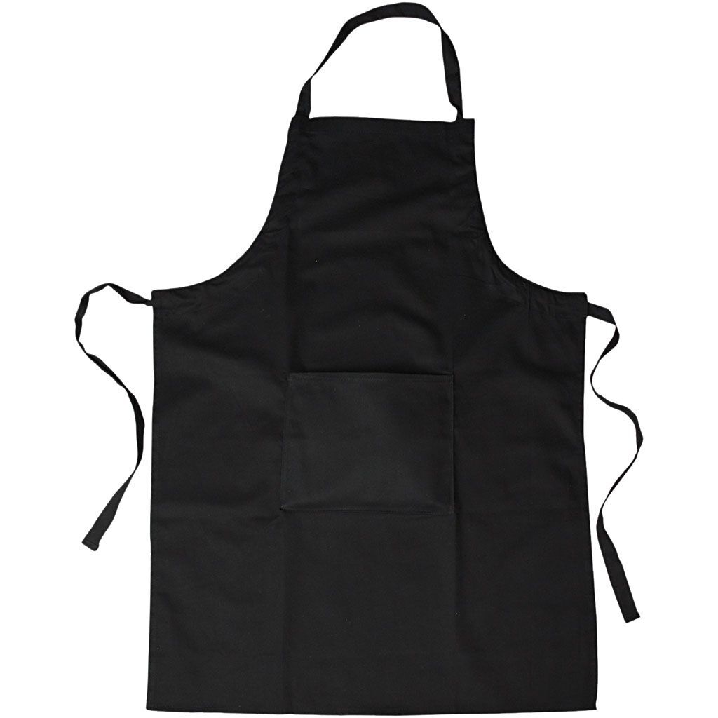 Sch�rze, L�nge 89 cm, Breite 66 cm, Gr��e M-XL, 210 g, Schwarz