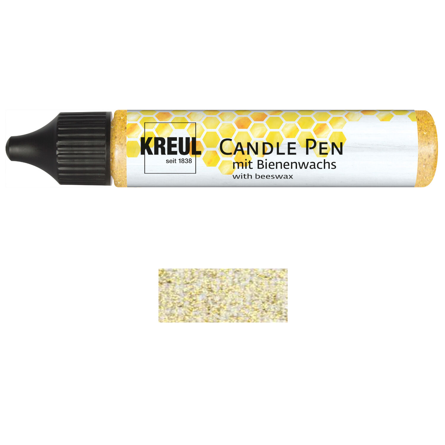 NEU KREUL Candle Pen / Kerzen-Stift, 29ml, Glitter-Gold