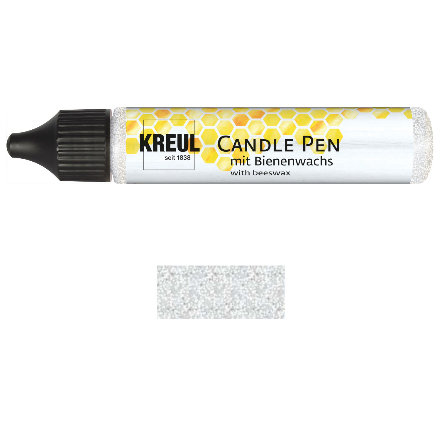 NEU KREUL Candle Pen / Kerzen-Stift, 29ml, Glitter-Silber