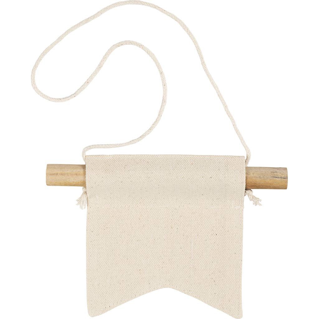 Kleines Wandbanner, Schwalbenschwanzform, H�he 12 cm, Breite 10,5 cm, 300 g, Hellnatur, 12 St�ck