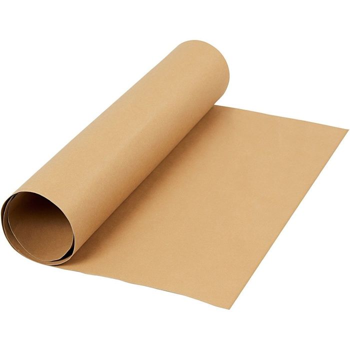 TOP-SELLER ! Lederpapier, Hellbraun, 50 cm x 1 m, 350 g/qm