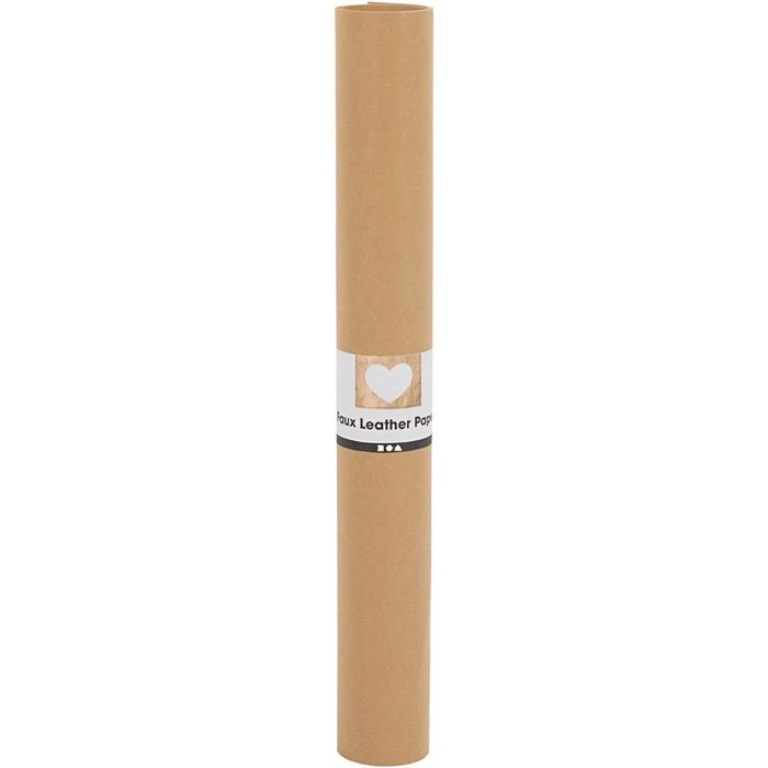 TOP-SELLER ! Lederpapier, Hellbraun, 50 cm x 1 m, 350 g/qm Bild 2