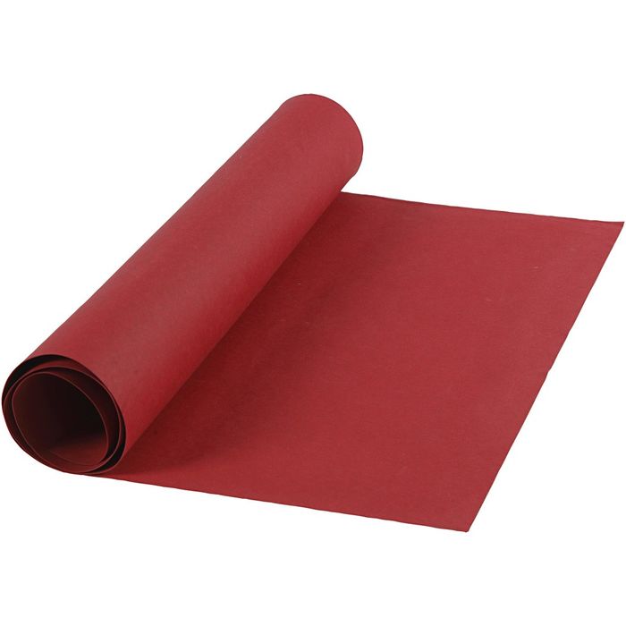 TOP-SELLER ! Lederpapier, Rot, 50 cm x 1 m, 350 g/qm