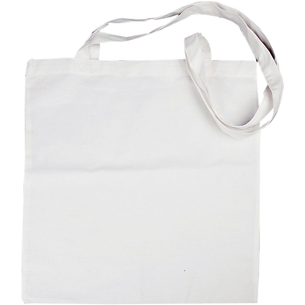 Stofftasche, Gr��e 38x42 cm, Wei�, 10 St�ck