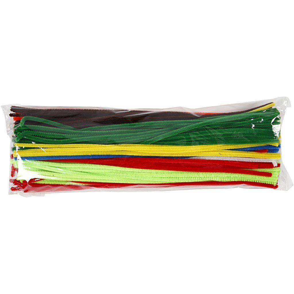 Pfeifenreiniger, 200 sortiert, L�nge 45 cm, Dicke 6 mm, Sortierte Farben Bild 2