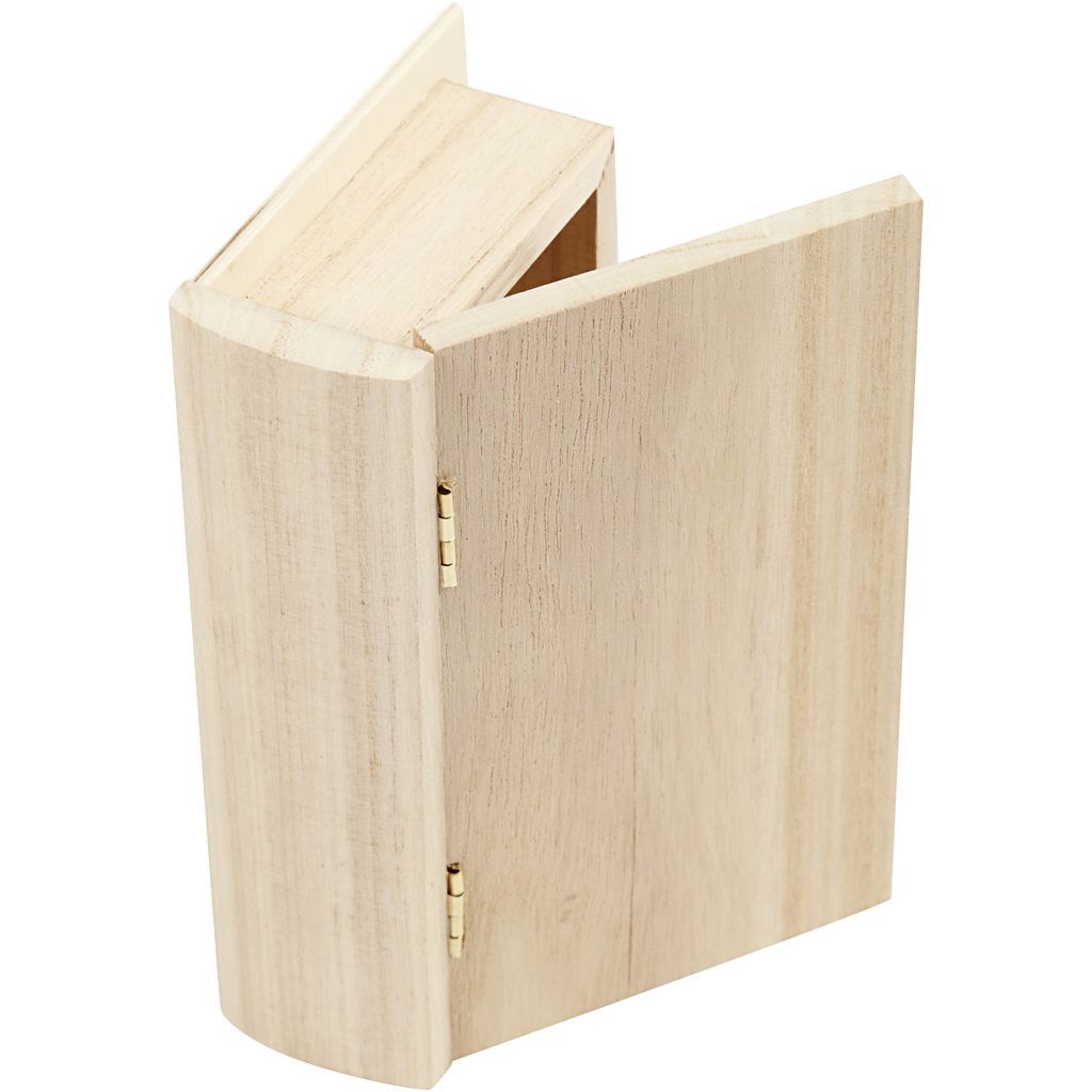 Holzbox in Buchform, 1 St�ck , 14x9x4 cm Bild 3