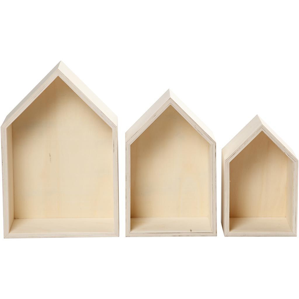 Aufbewahrungsboxen aus Holz, 3 St�ck, H�he 20+25+31cm, Tiefe 10cm, Breite 13+16+20cm Bild 3