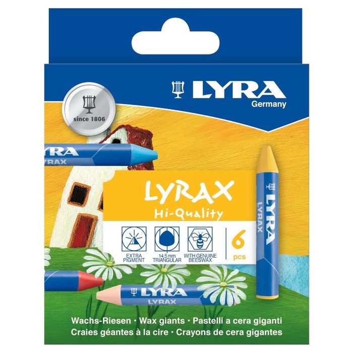 SALE Lyra Lyrax Wachs-Riesen, 6 Stk.