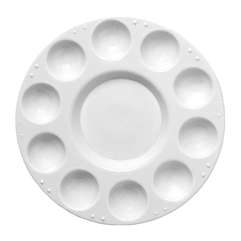 SALE Mischpalette Kunststoff, 17,5cm rund, 10 Npfe