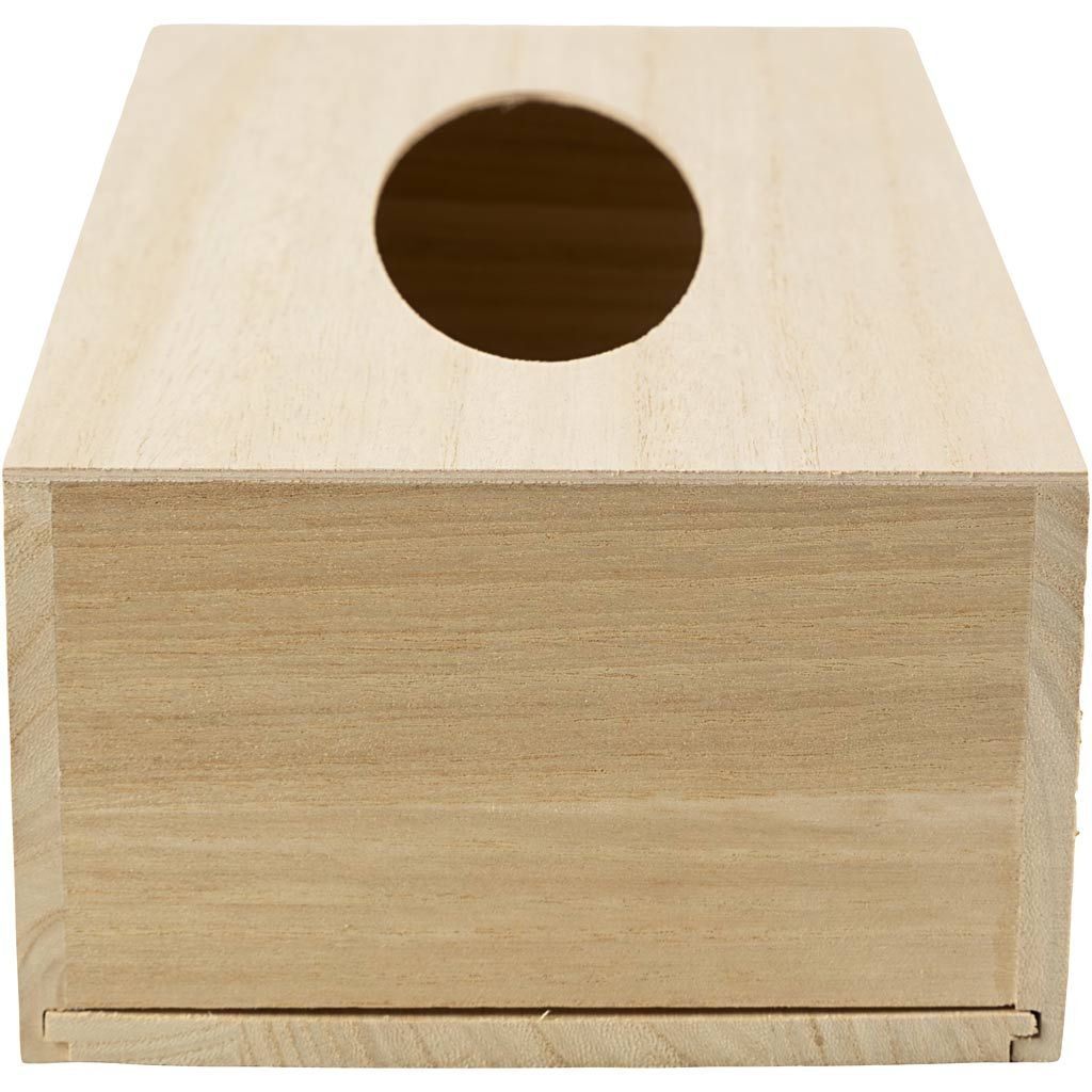 Kosmetiktuch-Box aus Holz, 1 St�ck , Gr��e 27x14x8 cm Bild 3