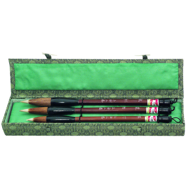 SALE China Künstlerpinsel-Set Nr. 5, 3 Pinsel im Etui