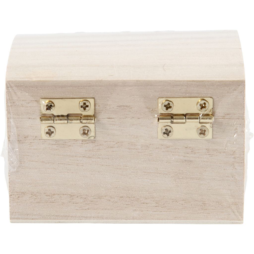 Schatzkiste aus Holz, 1 St�ck, 8x6x4,5 cm Bild 2