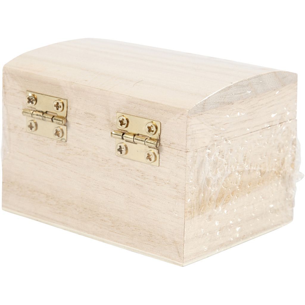 Schatzkiste aus Holz, 1 St�ck, 8x6x4,5 cm Bild 3