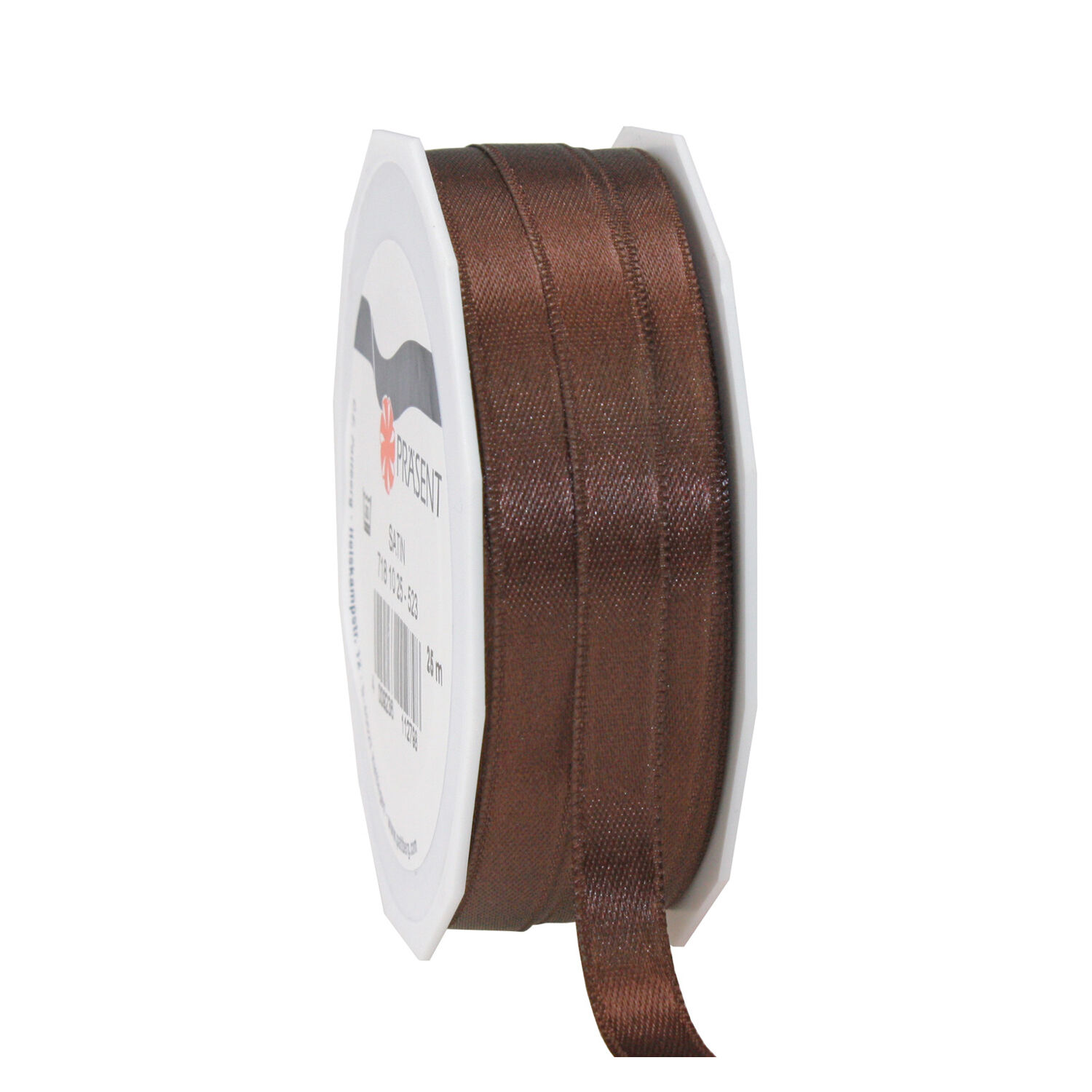 SALE Satinband / Geschenkband Grorolle, Breite 10mm, Lnge 25m, Espresso