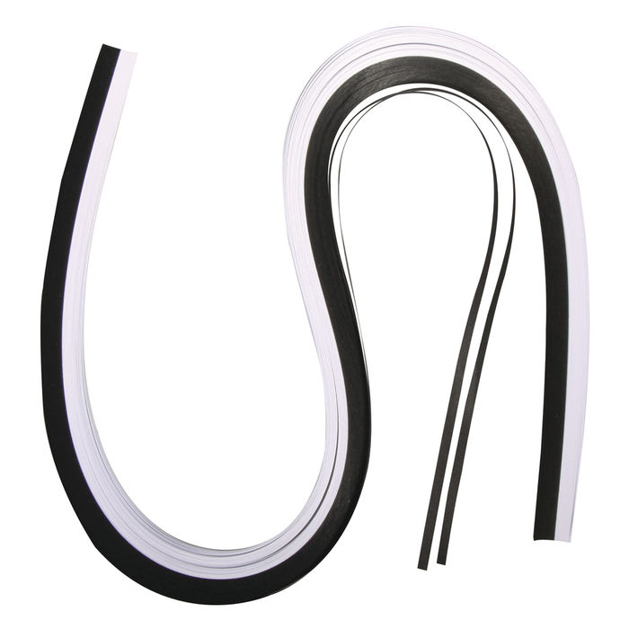 SALE Papier fr Quilling, 53x0,3cm, 100St., schw./wei