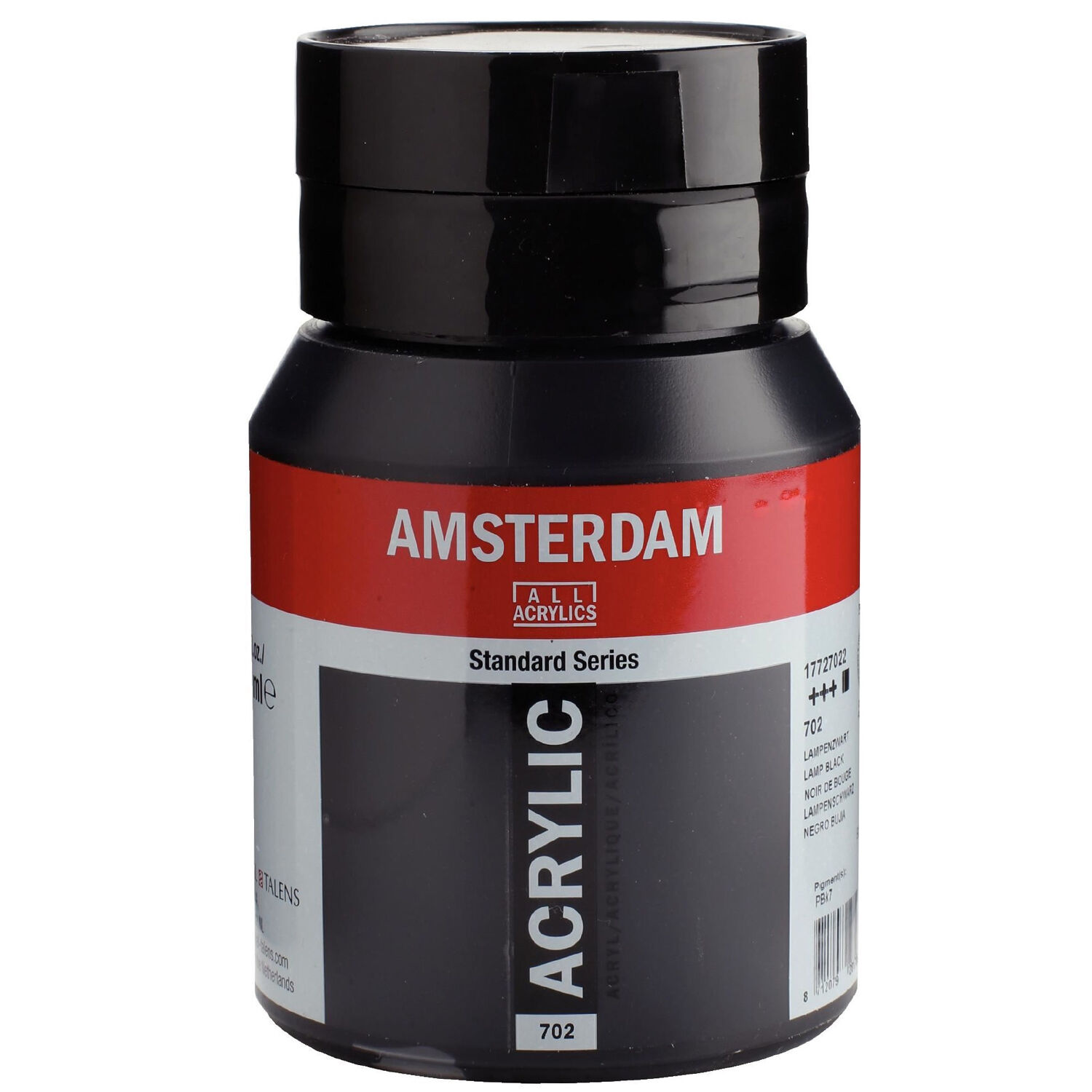 Amsterdam Acrylfarbe 500ml, Lampenschwarz