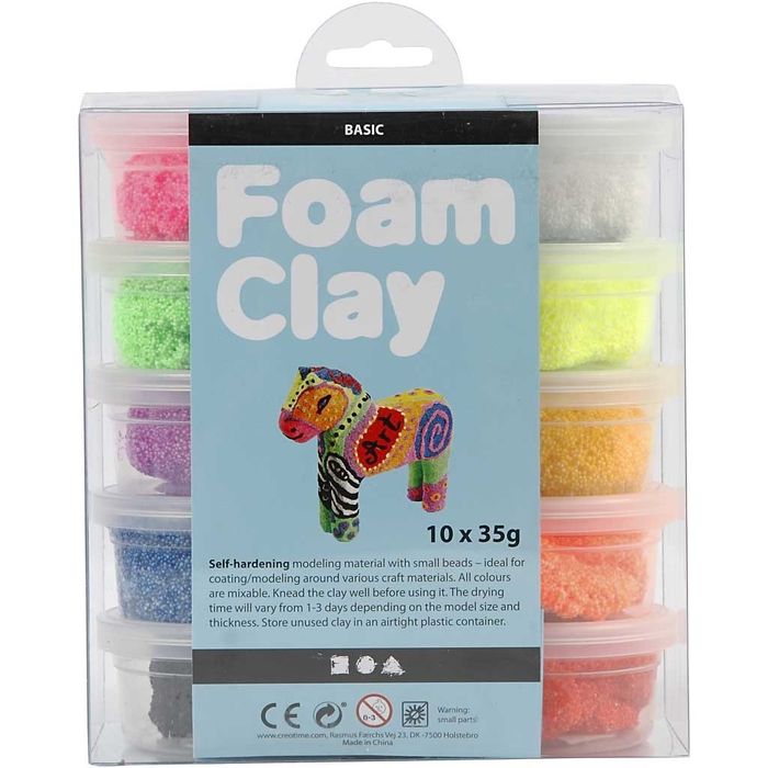 TOP-SELLER ! Foam Clay, 10x35 g, sortierte Farben Bild 3