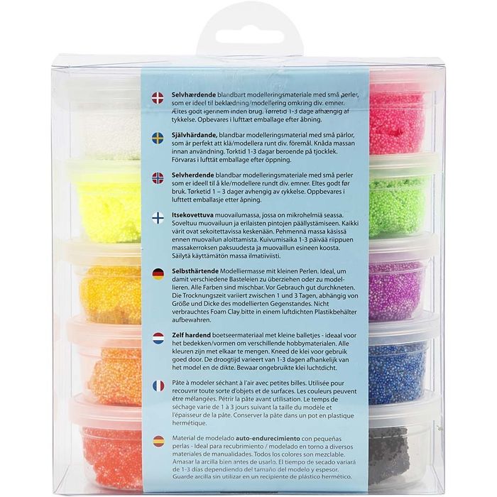 TOP-SELLER ! Foam Clay, 10x35 g, sortierte Farben Bild 4