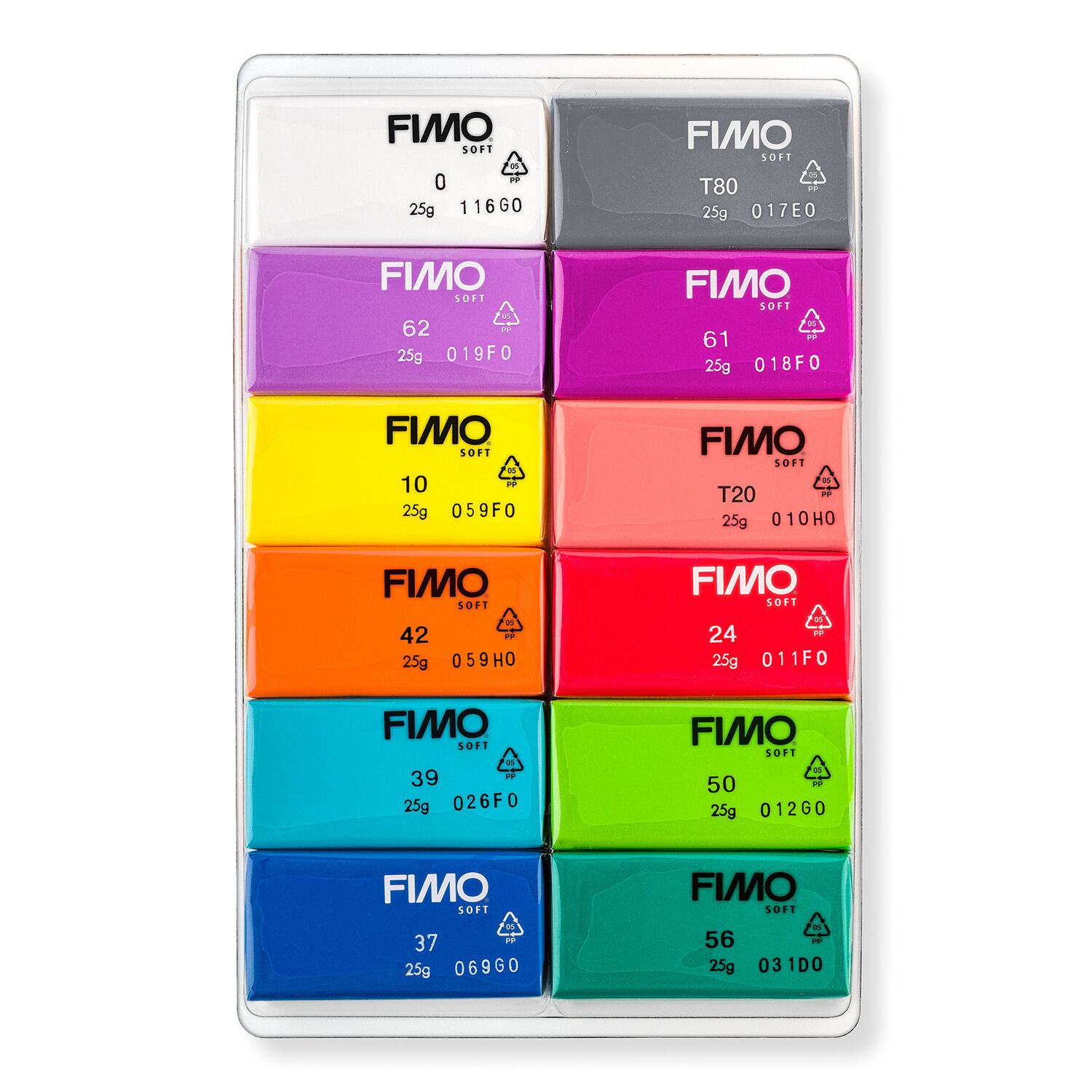 Staedtler Fimo Soft Set Brillant 12 Halbblcke Bild 2