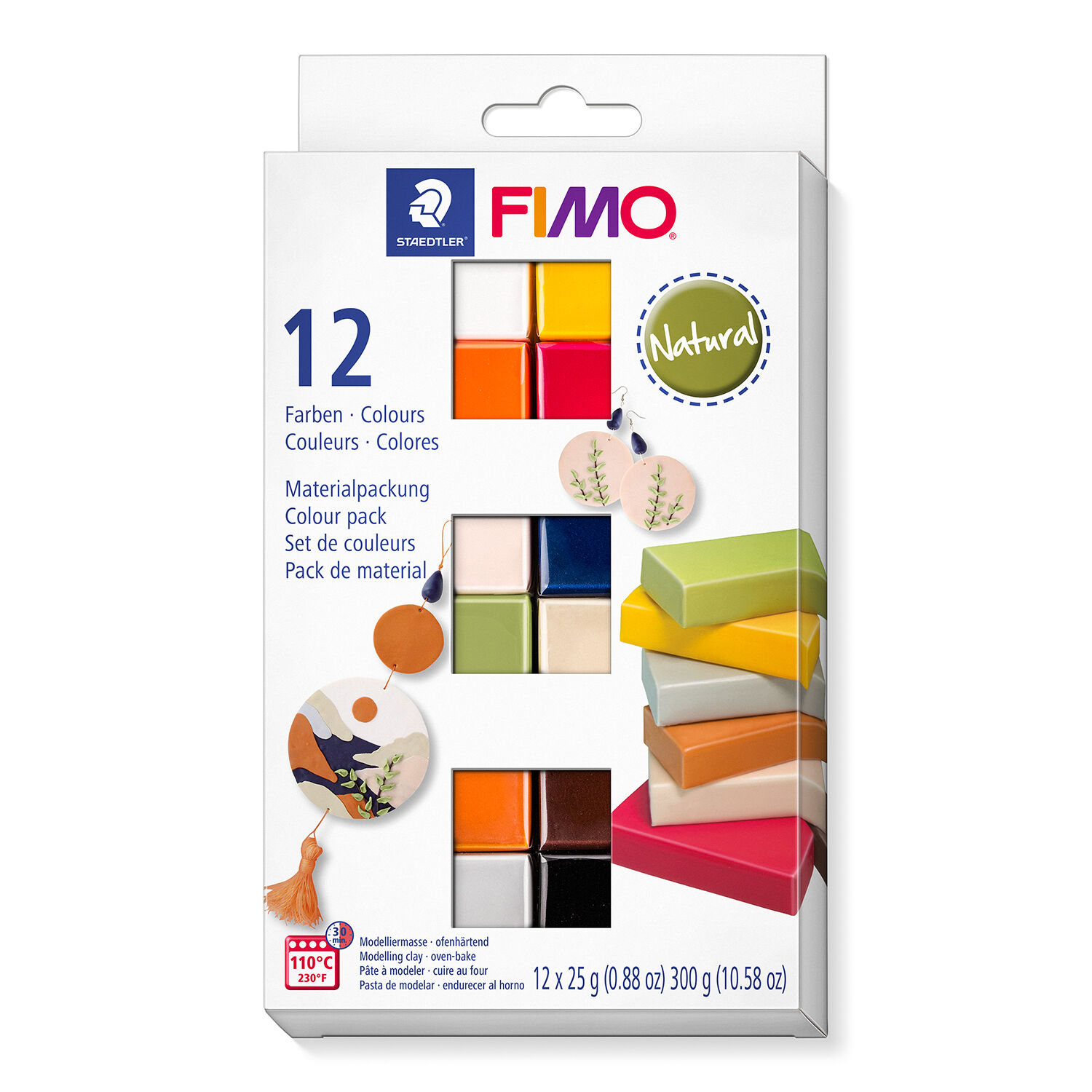 Staedtler Fimo Soft Set Natural 12 Halbblcke