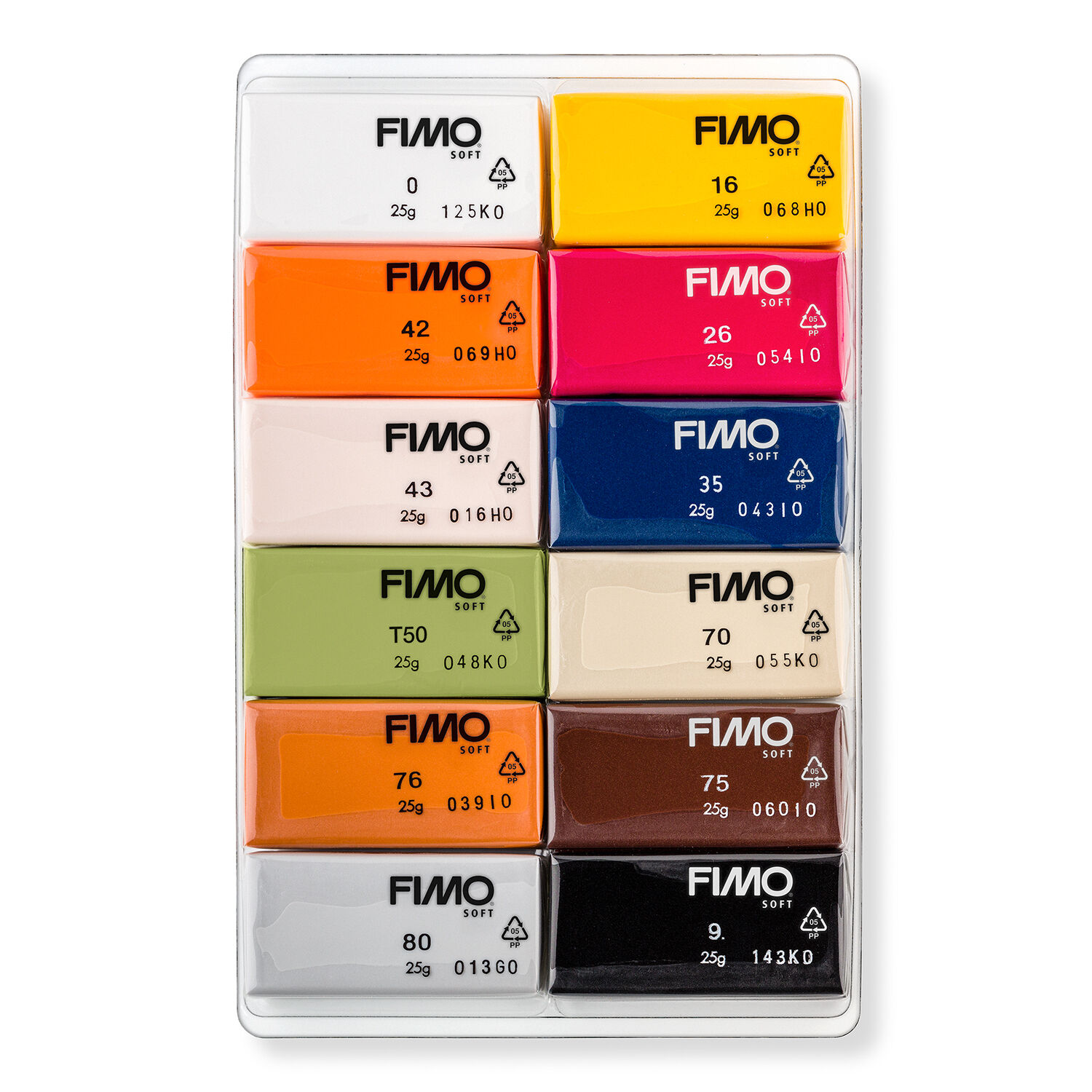 Staedtler Fimo Soft Set Natural 12 Halbblcke Bild 2