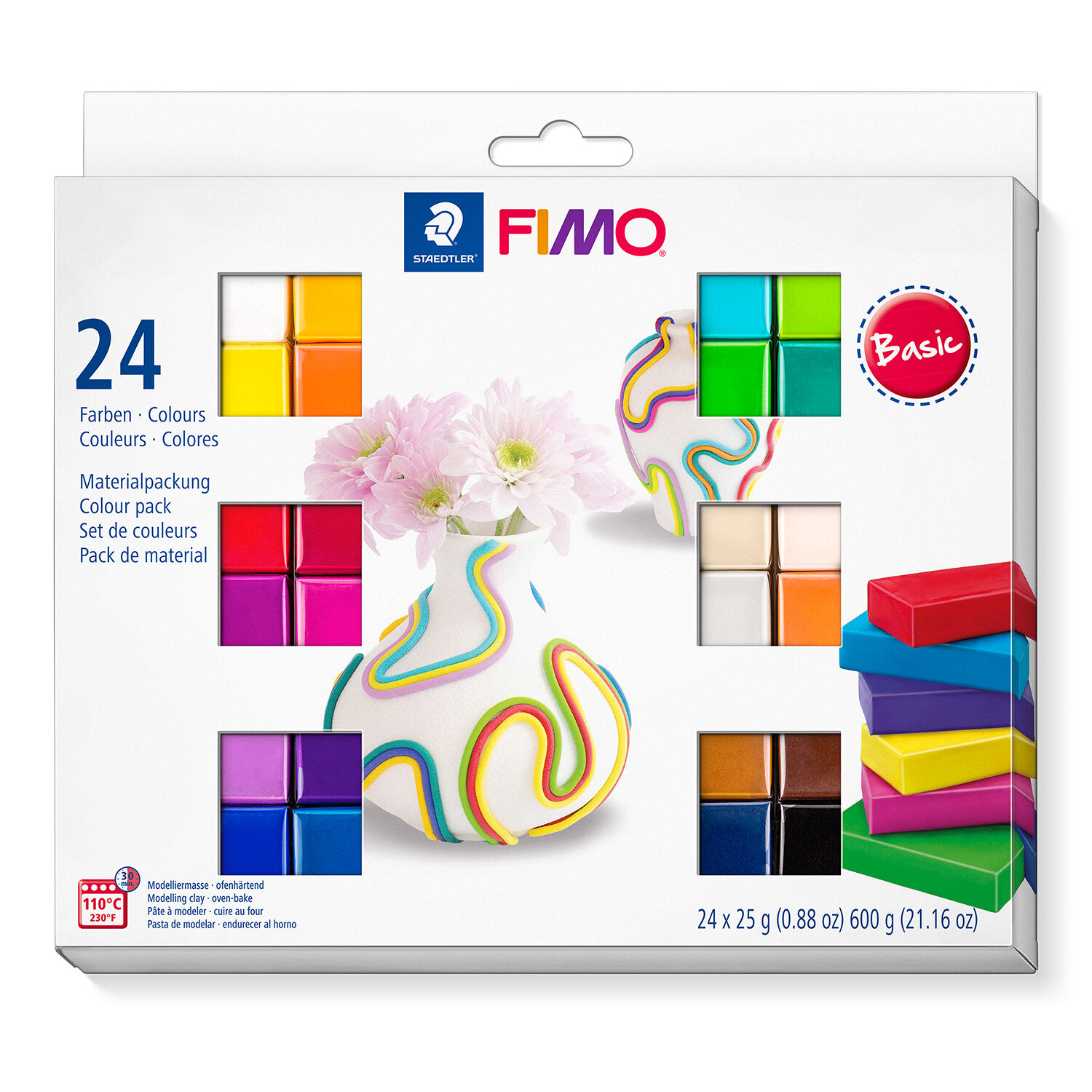 Staedtler Fimo Soft Set Basic 24 Halbblcke