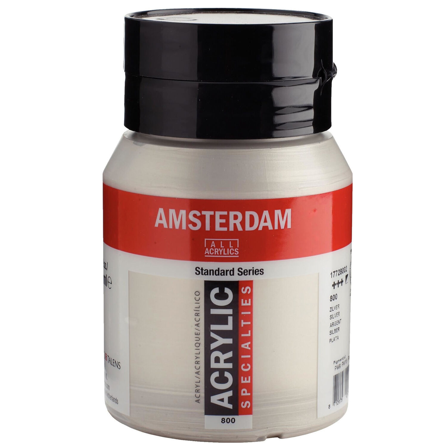 Amsterdam Acrylfarbe 500ml, Silber