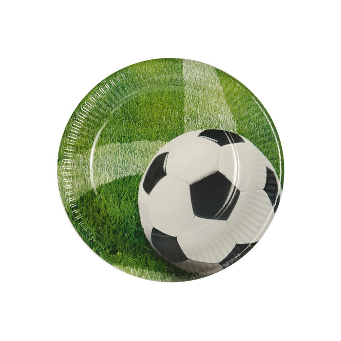 Teller Soccerball Ø 23 cm 10 Stk.