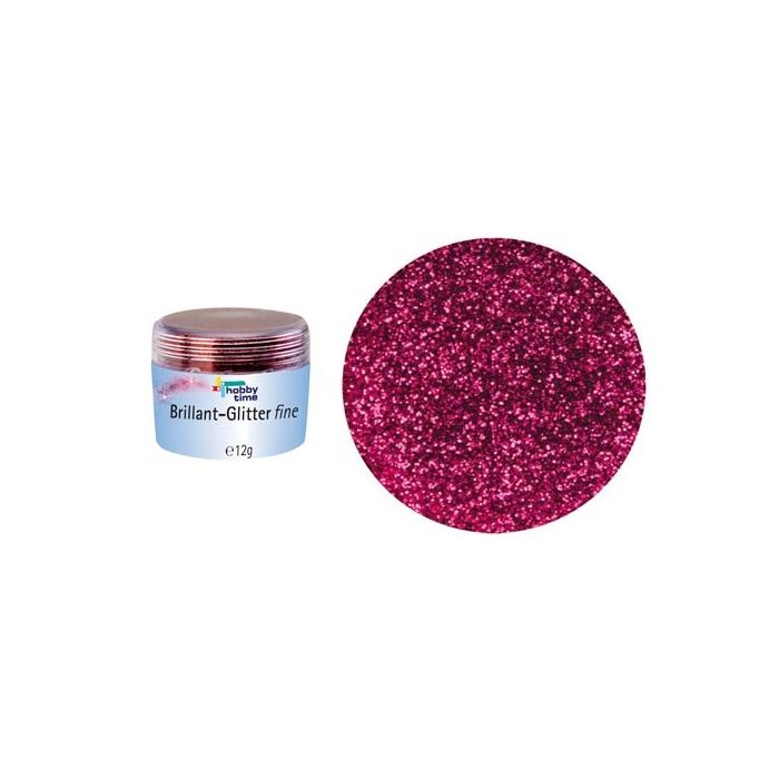 SALE Glorex Brillant Glitterfein, 10 g, Bordeaux