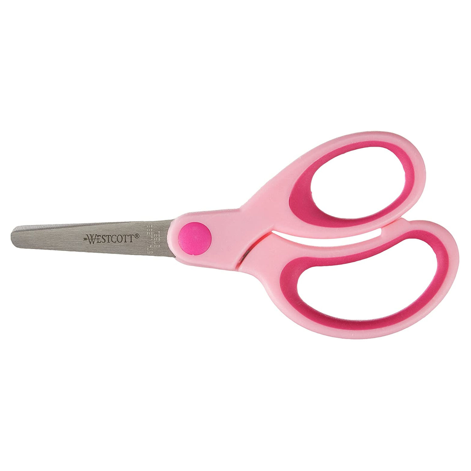 NEU Kinderschere Softgrip Kids, 13 cm, runde Spitze, Pink