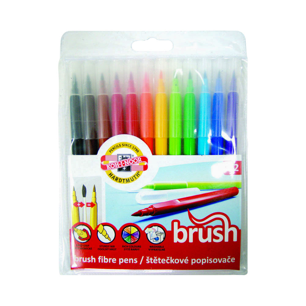 Koh-I-Noor Brush Pen Set 12 Farben