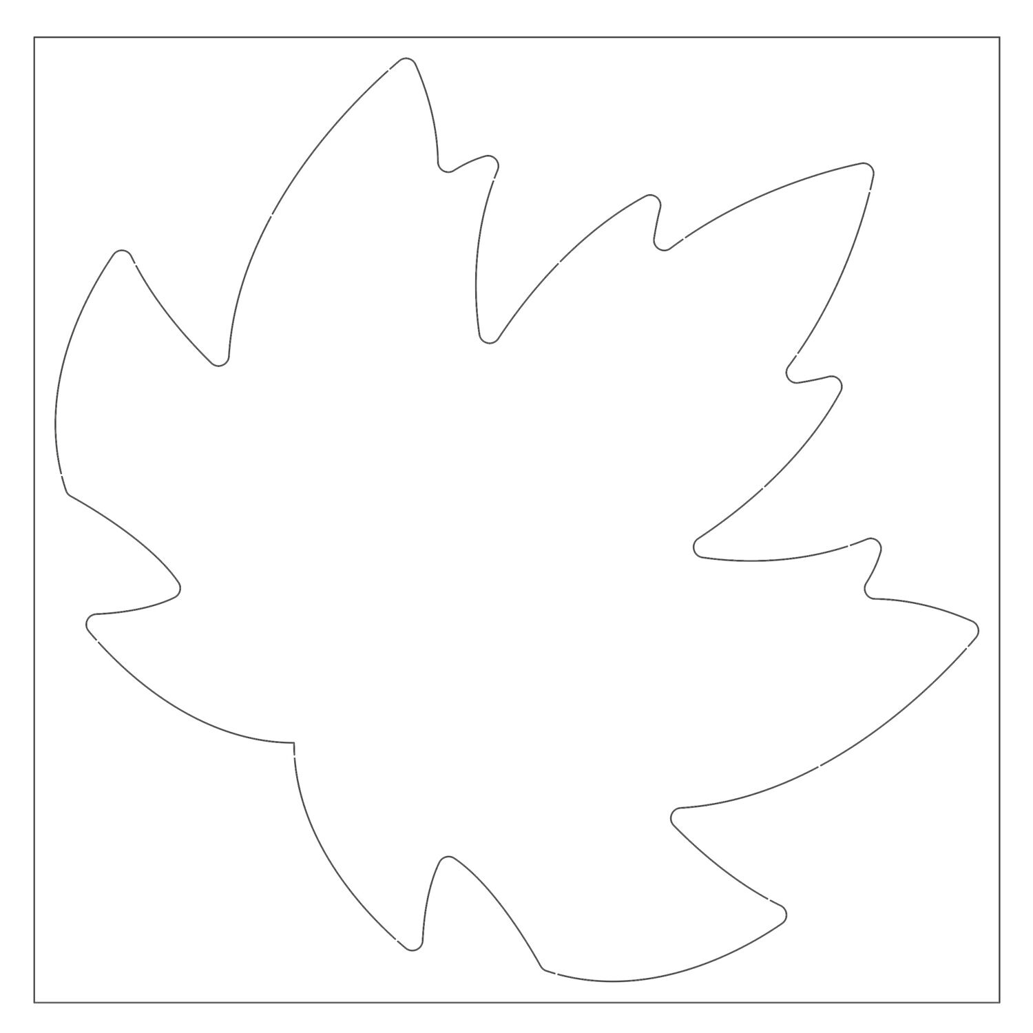 Blanko-Motiv Herbstblatt aus Fotokarton, 300g/qm, 20 Stck, 22,5 x 21 cm Bild 3